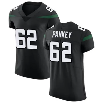 Nike Adam Pankey Men's Elite New York Jets Black Stealth Vapor Untouchable Jersey