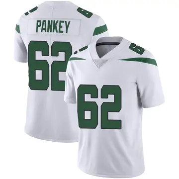 Nike Adam Pankey Men's Limited New York Jets White Spotlight Vapor Jersey