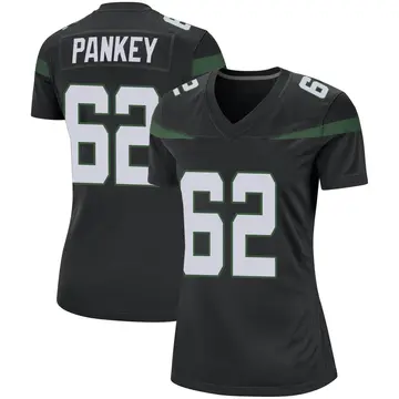 Nike Adam Pankey Women's Game New York Jets Black Stealth Jersey