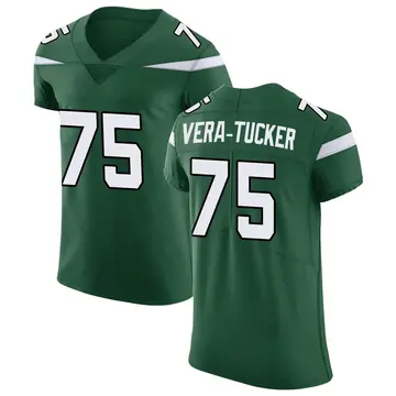 Nike Alijah Vera-Tucker Men's Elite New York Jets Green Gotham Vapor Untouchable Jersey