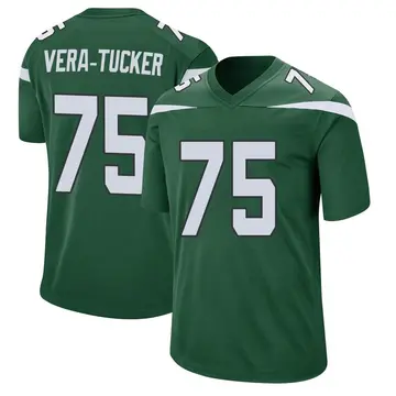 Nike Alijah Vera-Tucker Men's Game New York Jets Green Gotham Jersey