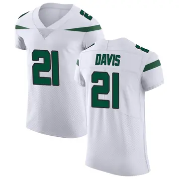 Nike Ashtyn Davis Men's Elite New York Jets White Spotlight Vapor Untouchable Jersey