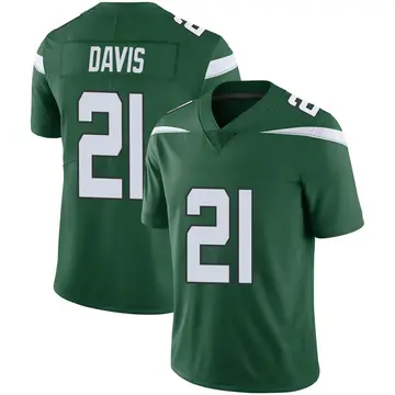 Nike Ashtyn Davis Men's Limited New York Jets Green Gotham Vapor Jersey