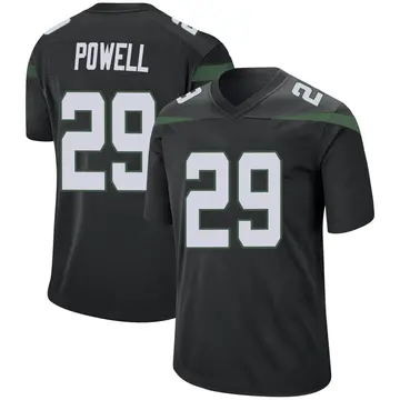 Nike Bilal Powell Men's Game New York Jets Black Stealth Jersey