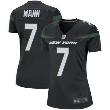 Nike Braden Mann Women's Game New York Jets Black Stealth Jersey