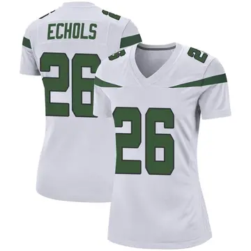 Nike Brandin Echols Women's Game New York Jets White Spotlight Jersey