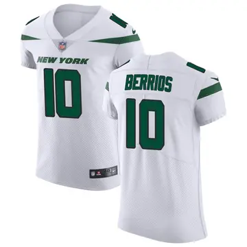Nike Braxton Berrios Men's Elite New York Jets White Spotlight Vapor Untouchable Jersey