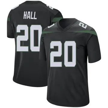 Nike Breece Hall Men's Game New York Jets Black Stealth Jersey