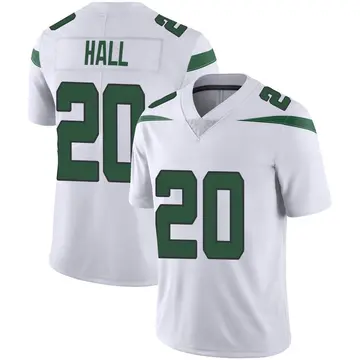 Nike Breece Hall Men's Limited New York Jets White Spotlight Vapor Jersey