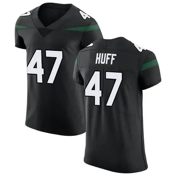 Nike Bryce Huff Men's Elite New York Jets Black Stealth Vapor Untouchable Jersey