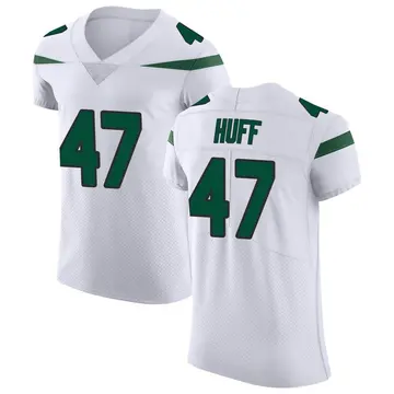 Nike Bryce Huff Men's Elite New York Jets White Spotlight Vapor Untouchable Jersey