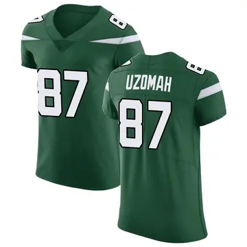Nike C.J. Uzomah Men's Elite New York Jets Green Gotham Vapor Untouchable Jersey