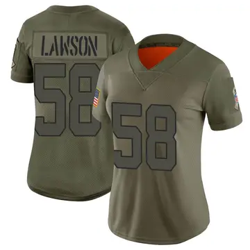 Nike Carl Lawson Women's Limited New York Jets Camo 2019 Salute to Service Jersey