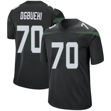 Nike Cedric Ogbuehi Men's Game New York Jets Black Stealth Jersey
