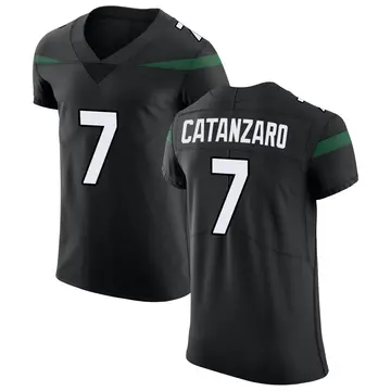 Nike Chandler Catanzaro Men's Elite New York Jets Black Stealth Vapor Untouchable Jersey