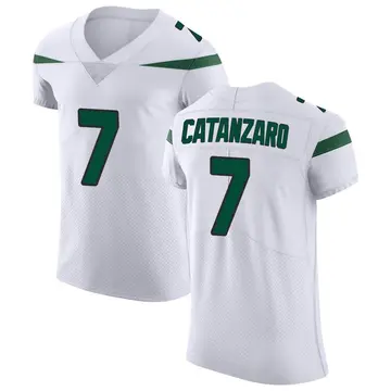 Nike Chandler Catanzaro Men's Elite New York Jets White Spotlight Vapor Untouchable Jersey