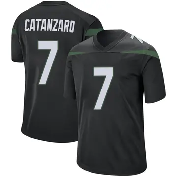 Nike Chandler Catanzaro Youth Game New York Jets Black Stealth Jersey