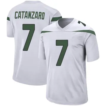 Nike Chandler Catanzaro Youth Game New York Jets White Spotlight Jersey