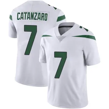 Nike Chandler Catanzaro Youth Limited New York Jets White Spotlight Vapor Jersey