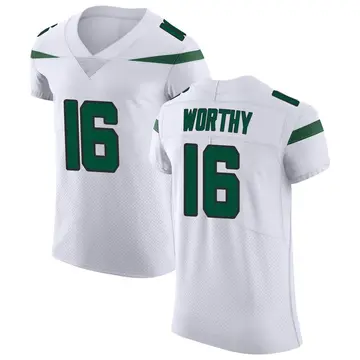 Nike Chandler Worthy Men's Elite New York Jets White Spotlight Vapor Untouchable Jersey