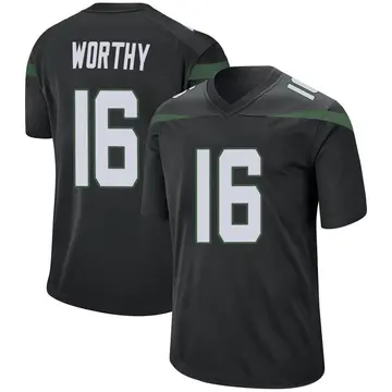 Nike Chandler Worthy Men's Game New York Jets Black Stealth Jersey