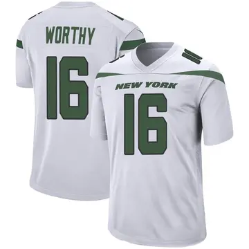 Nike Chandler Worthy Men's Game New York Jets White Spotlight Jersey