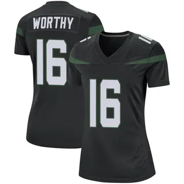 Nike Chandler Worthy Women's Game New York Jets Black Stealth Jersey
