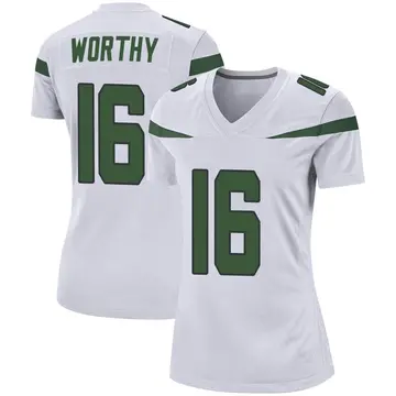 Nike Chandler Worthy Women's Game New York Jets White Spotlight Jersey