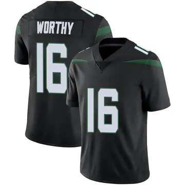Nike Chandler Worthy Youth Limited New York Jets Black Stealth Vapor Jersey