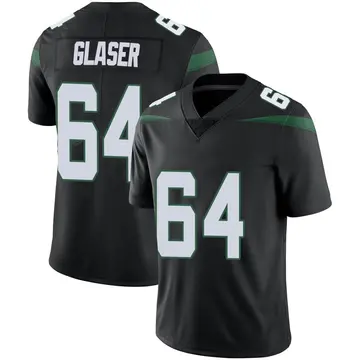 Nike Chris Glaser Men's Limited New York Jets Black Stealth Vapor Jersey