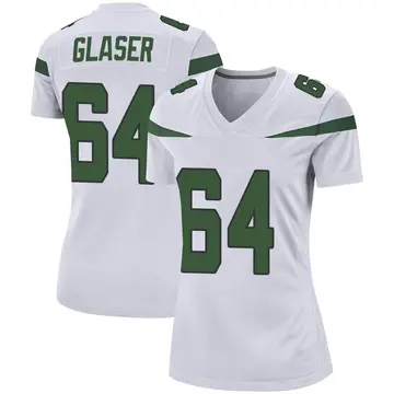 Nike Chris Glaser Women's Game New York Jets White Spotlight Jersey
