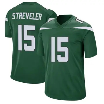 Nike Chris Streveler Men's Game New York Jets Green Gotham Jersey