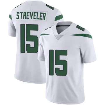 Nike Chris Streveler Men's Limited New York Jets White Spotlight Vapor Jersey