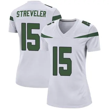 Nike Chris Streveler Women's Game New York Jets White Spotlight Jersey