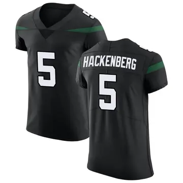 Nike Christian Hackenberg Men's Elite New York Jets Black Stealth Vapor Untouchable Jersey