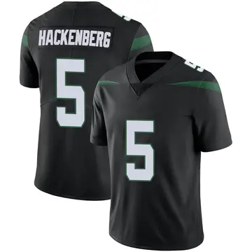 Nike Christian Hackenberg Men's Limited New York Jets Black Stealth Vapor Jersey