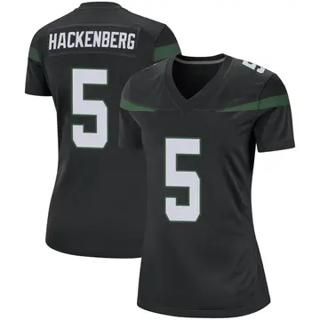 Nike Christian Hackenberg Women's Game New York Jets Black Stealth Jersey