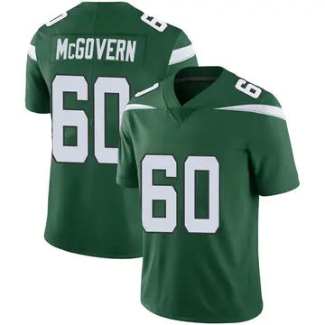Nike Connor McGovern Men's Limited New York Jets Green Gotham Vapor Jersey