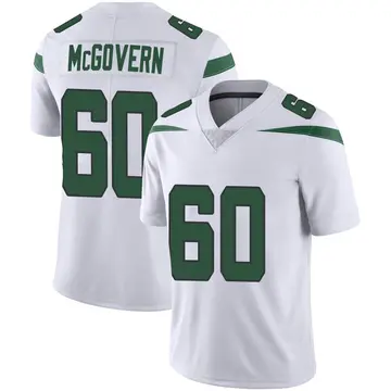 Nike Connor McGovern Men's Limited New York Jets White Spotlight Vapor Jersey