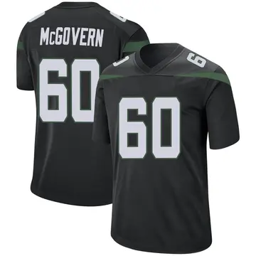 Nike Connor McGovern Youth Game New York Jets Black Stealth Jersey