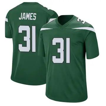 Nike Craig James Men's Game New York Jets Green Gotham Jersey