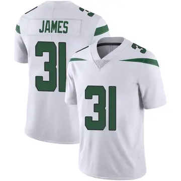 Nike Craig James Men's Limited New York Jets White Spotlight Vapor Jersey