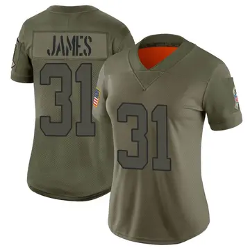 Nike Craig James Women's Limited New York Jets Camo 2019 Salute to Service Jersey