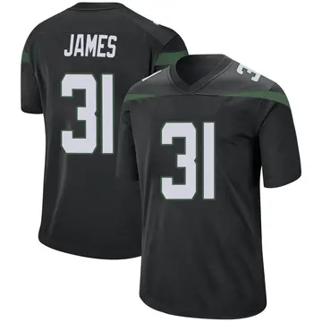 Nike Craig James Youth Game New York Jets Black Stealth Jersey