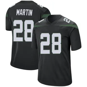 Nike Curtis Martin Youth Game New York Jets Black Stealth Jersey