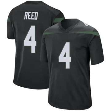 Nike D.J. Reed Youth Game New York Jets Black Stealth Jersey