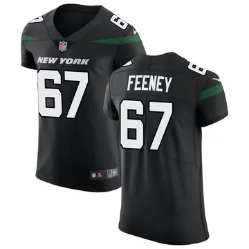 Nike Dan Feeney Men's Elite New York Jets Black Stealth Vapor Untouchable Jersey