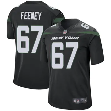 Nike Dan Feeney Men's Game New York Jets Black Stealth Jersey