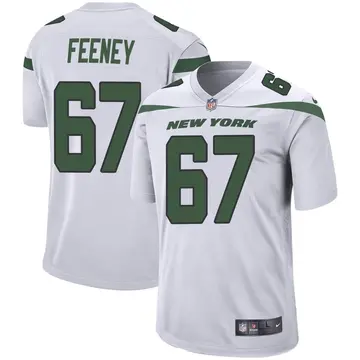 Nike Dan Feeney Men's Game New York Jets White Spotlight Jersey