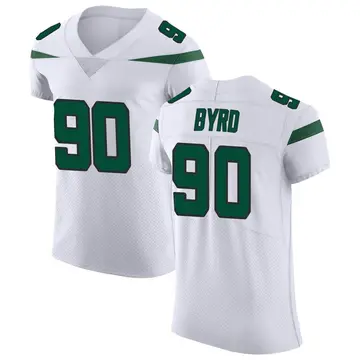Nike Dennis Byrd Men's Elite New York Jets White Spotlight Vapor Untouchable Jersey